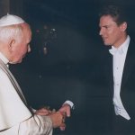 Performing for & meeting Pope John Paul II in the Vatican, 1998